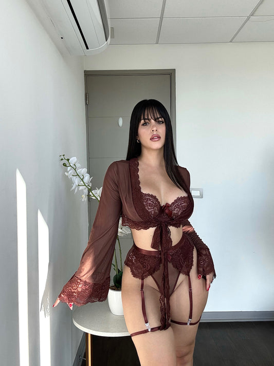 Conjunto lenceria encaje Annecy